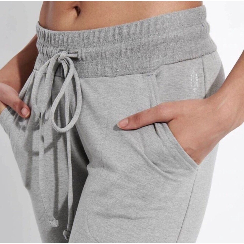 Free People FP Movement High Rise Sunny Skinny Sweatpant Jogger Heathered Gray S - Picture 3 of 12